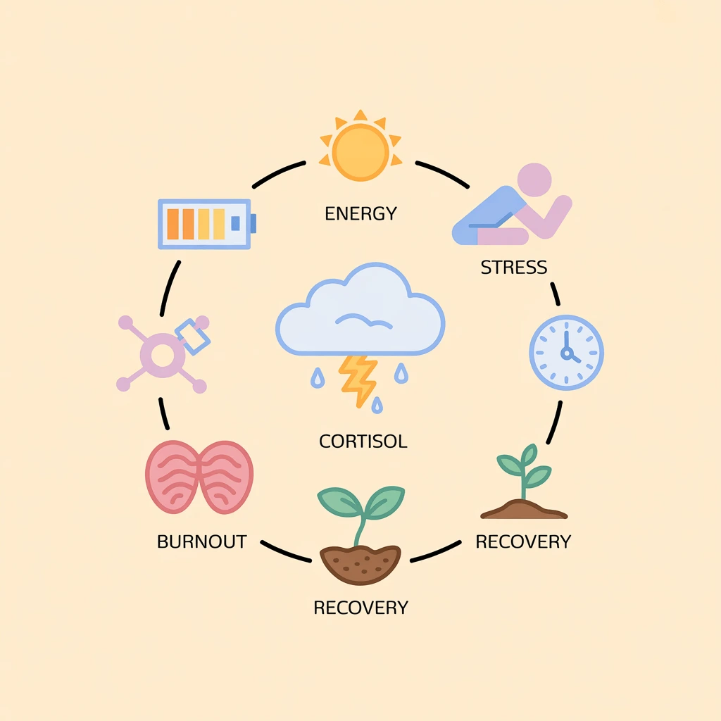 Chronic Stress and Adrenal Health header - Science-backed solutions to restore hormone balance