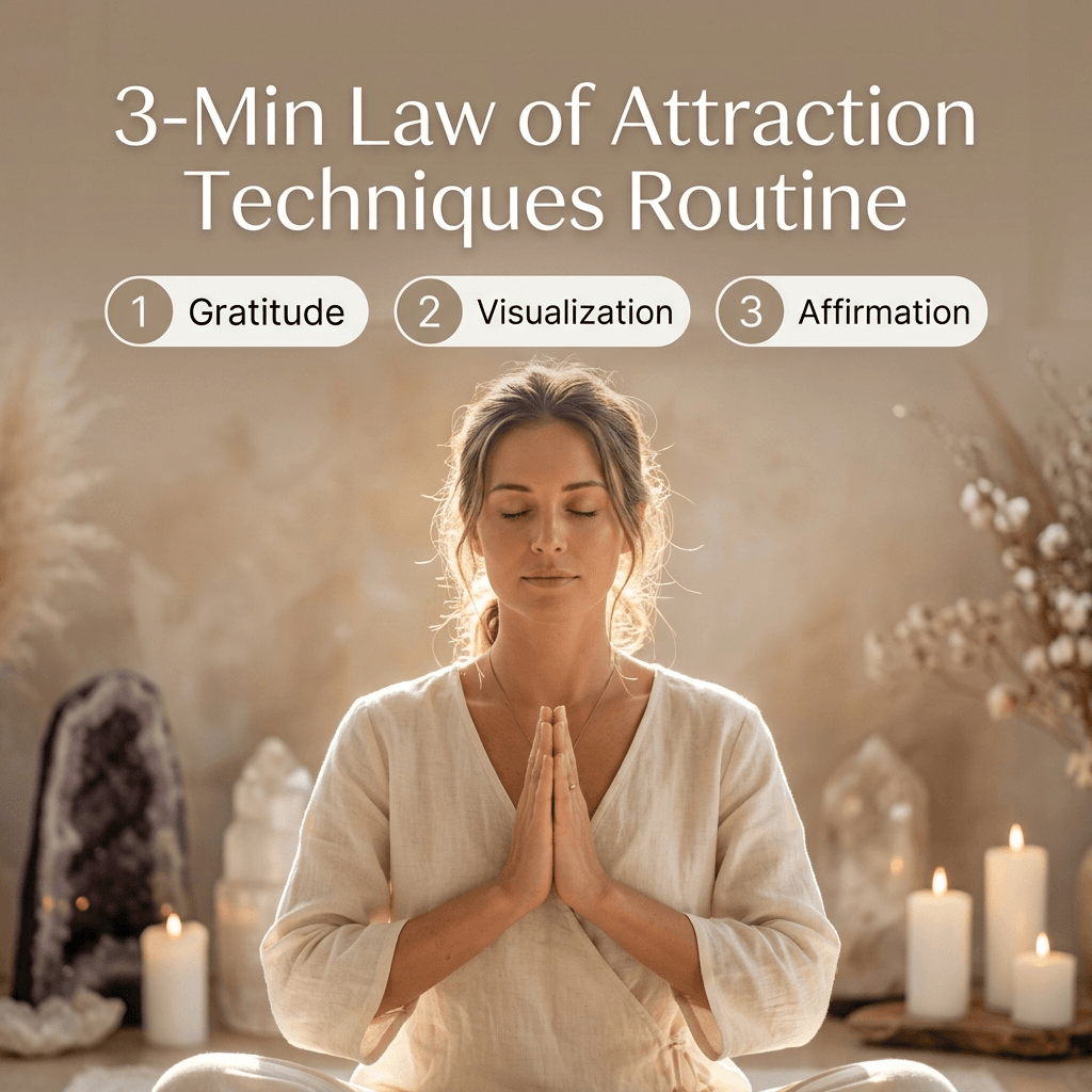 law of attraction techniques 3 minute routine