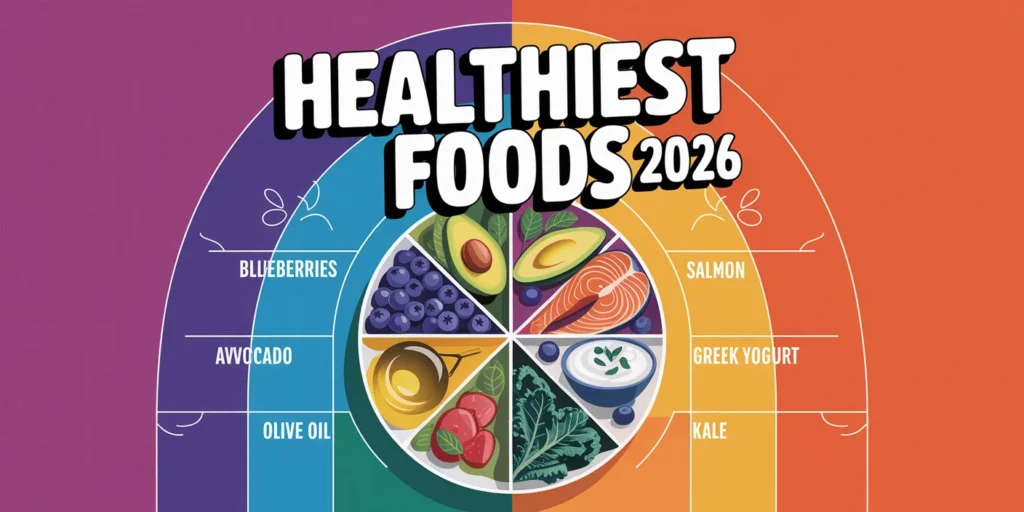 What are the 28 healthiest foods to eat every day? Blueberries, salmon, kale, lentils, olive oil – nutrient density champions.